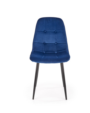 Chaise en tissu velvet – couleur Bleu marine