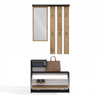 Armoire VENO chêne artisanal / anthracite