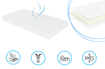 Matelas matelassé en mousse dure 160x80x10 cm