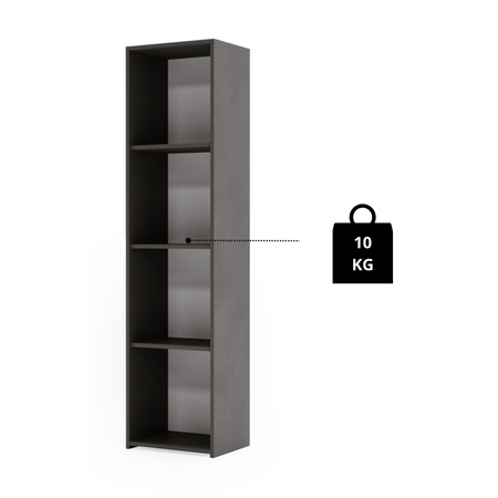 Étagère colonne LONI 160x40 cm - Gris