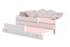Lit double EMMA II 160x80 - Blanc / Rose