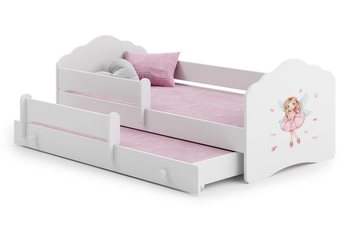 Lit double FALA II 160x80 - La fille aux ailes