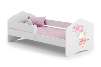 Lit simple FALA 160x80 avec barrière - Bunny