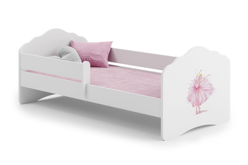 Lit simple FALA 140x70 avec barrière - La ballerine de la couronne