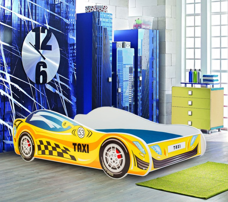Lit pour enfant de la série AUTO 70x140 graphique matelas - TAXI