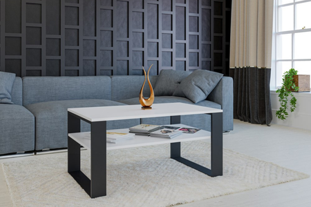 Table basse MODI - Blanc / Noir